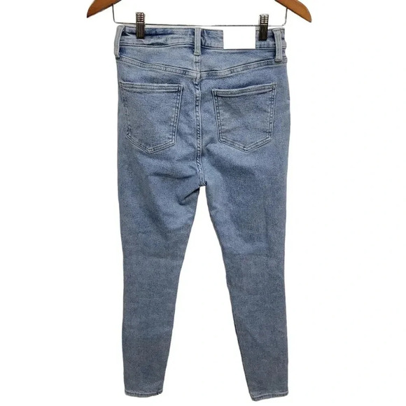 Pistola Light Wash Distressed Denim Cropped Jeans Size 27 - Picture 2 of 7